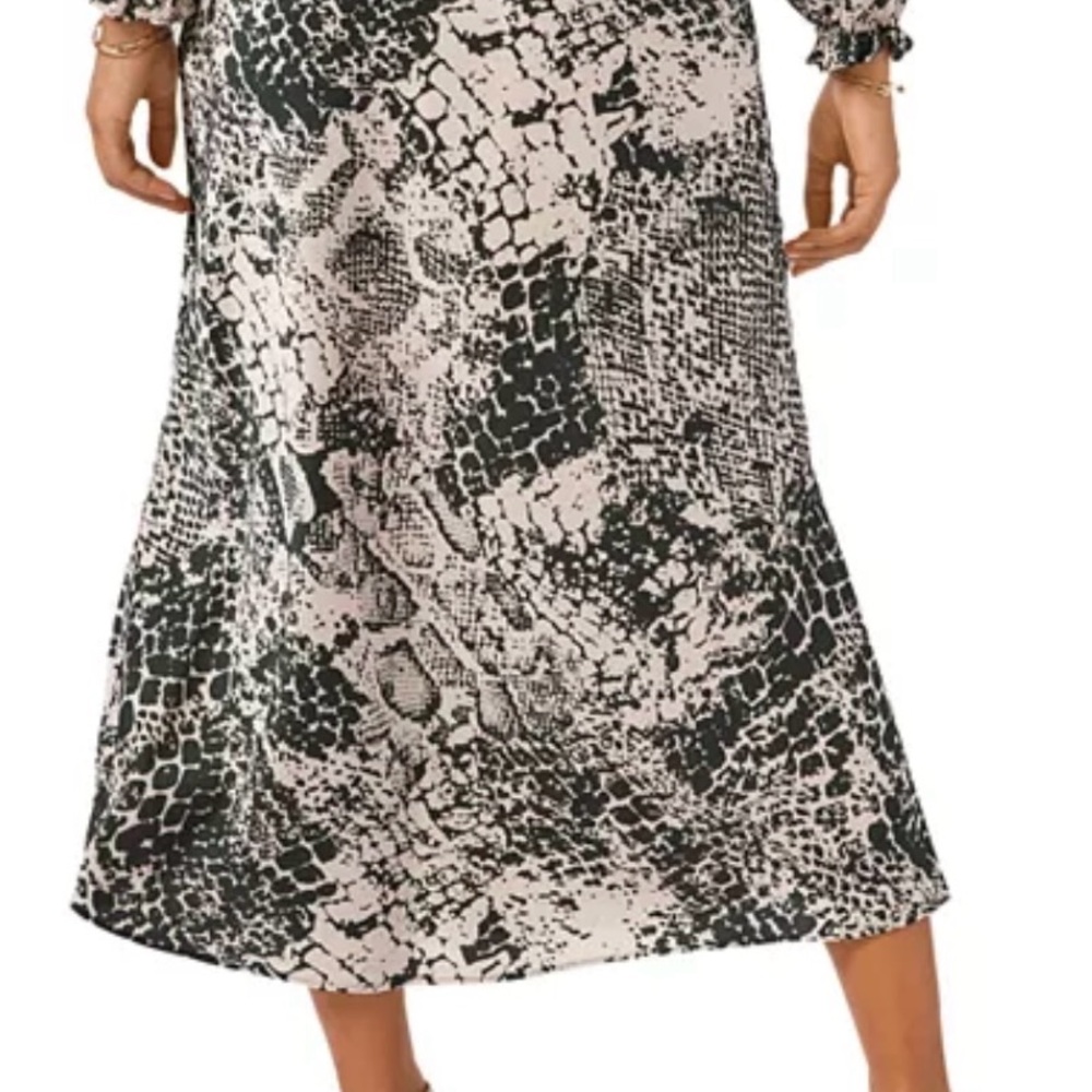 1. State Snake Print Midi Skirt And Top Set - image 3